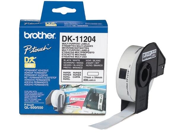 Etikett Brother Universal 17x54mm (400) 